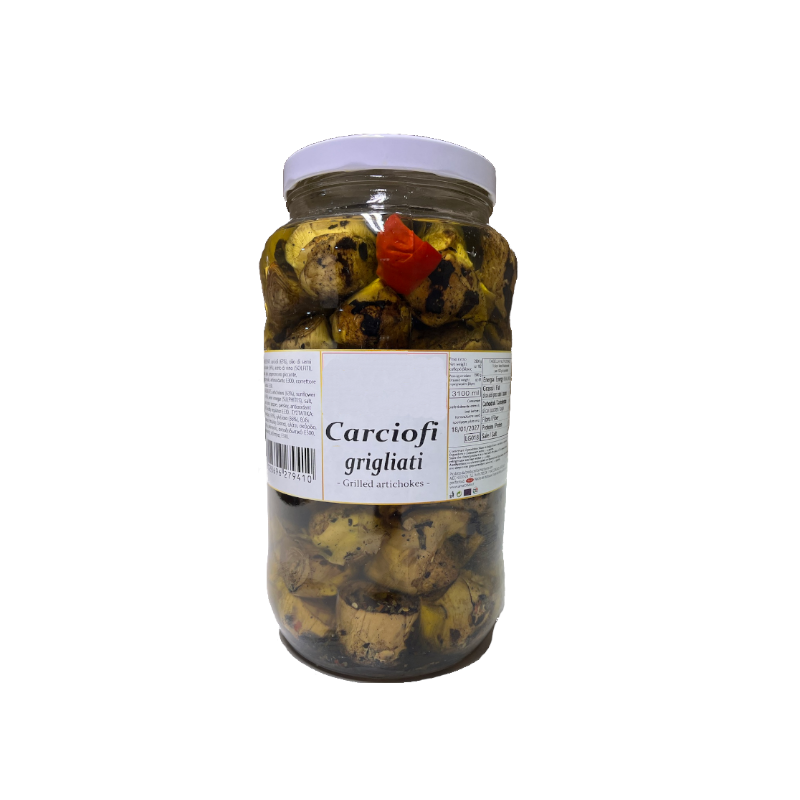 Carciofi Gigliati (Grilled Artichokes) - 3.1 kg Jar