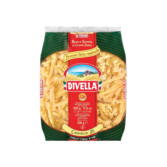 Divella Bronze Extruded Pasta Caserecce N° 25 - 1x 500g